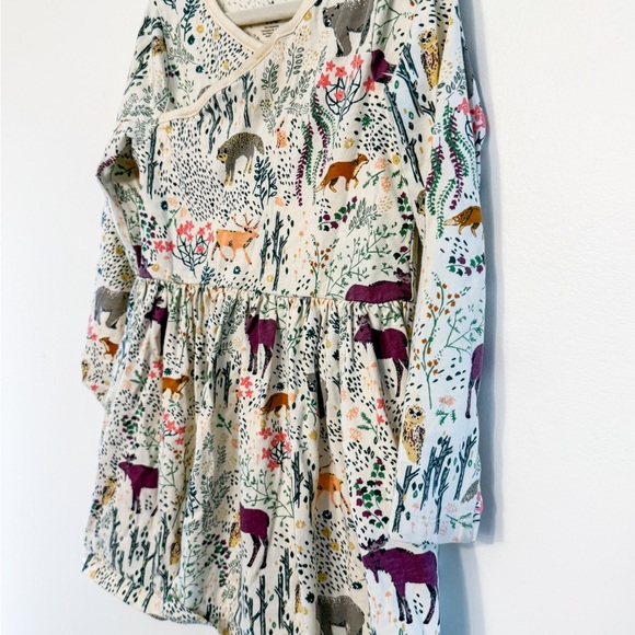 Tea Collection Woodland Animal Print Dress (Size 4) - Picture 4 of 6